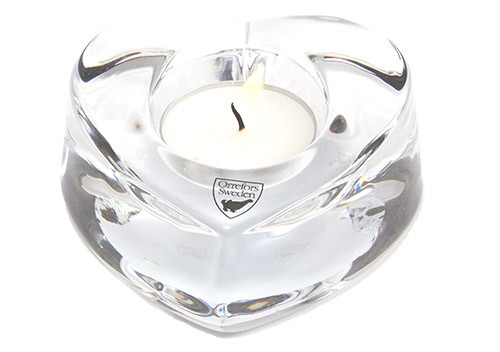 Ljuslykta "My Heart" Orrefors 6/fpk