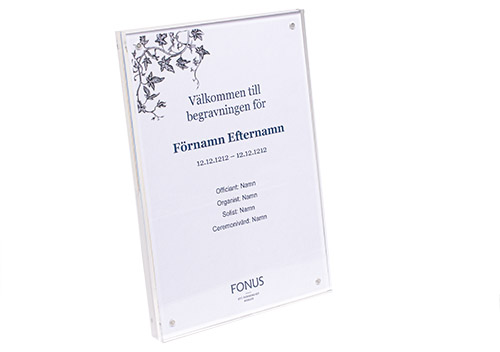 Seren 2.0 Välkomstskylt A4.