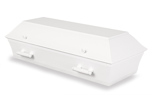 Barnkista 90 cm, Målad  vit, trä-htg, utan fot