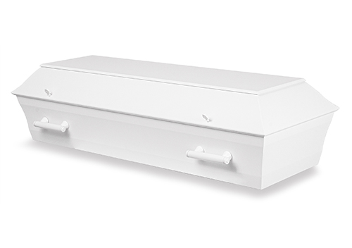 Barnkista 125 cm, Målad Vit, trä-htg, utan fot